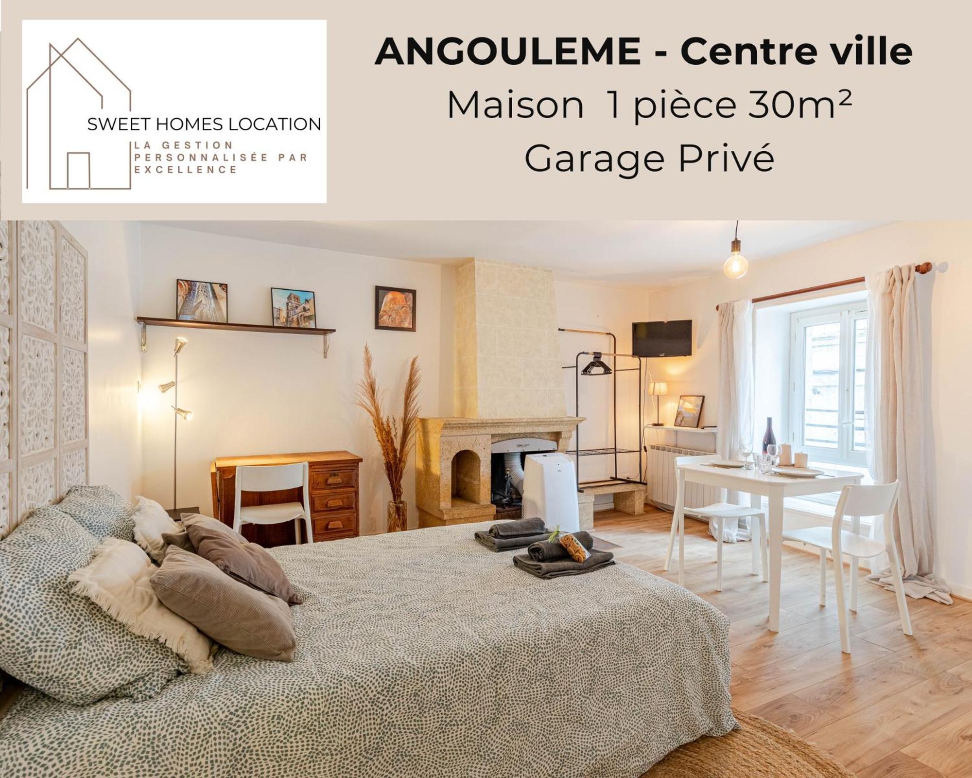 M1 Sweet Homes Angouleme L Secteur Centre Ville Remparts L Maison 1 Piece Avec Garage Prive - Animaux Acceptes Bagian luar foto